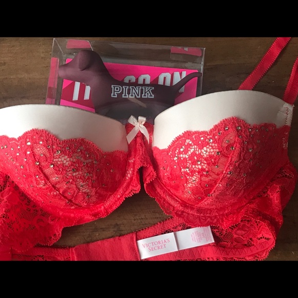 Victoria Secrets Peach Bra (34B) & Dog - Picture 4 of 4